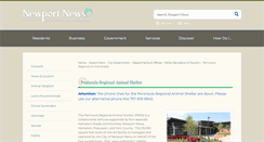 Desktop Screenshot of peninsulaanimalshelter.com